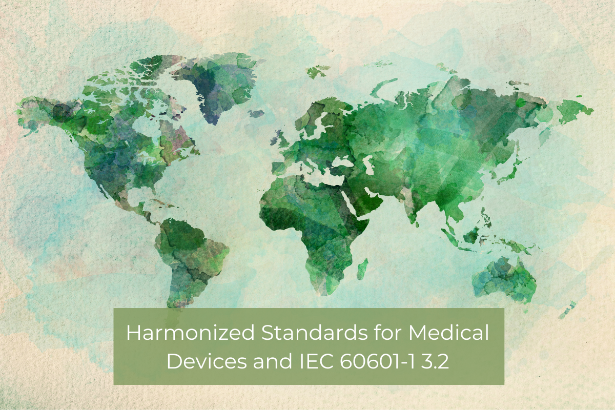Harmonized standards for medical devices and IEC 60601-1 3.2 - Image of a global map